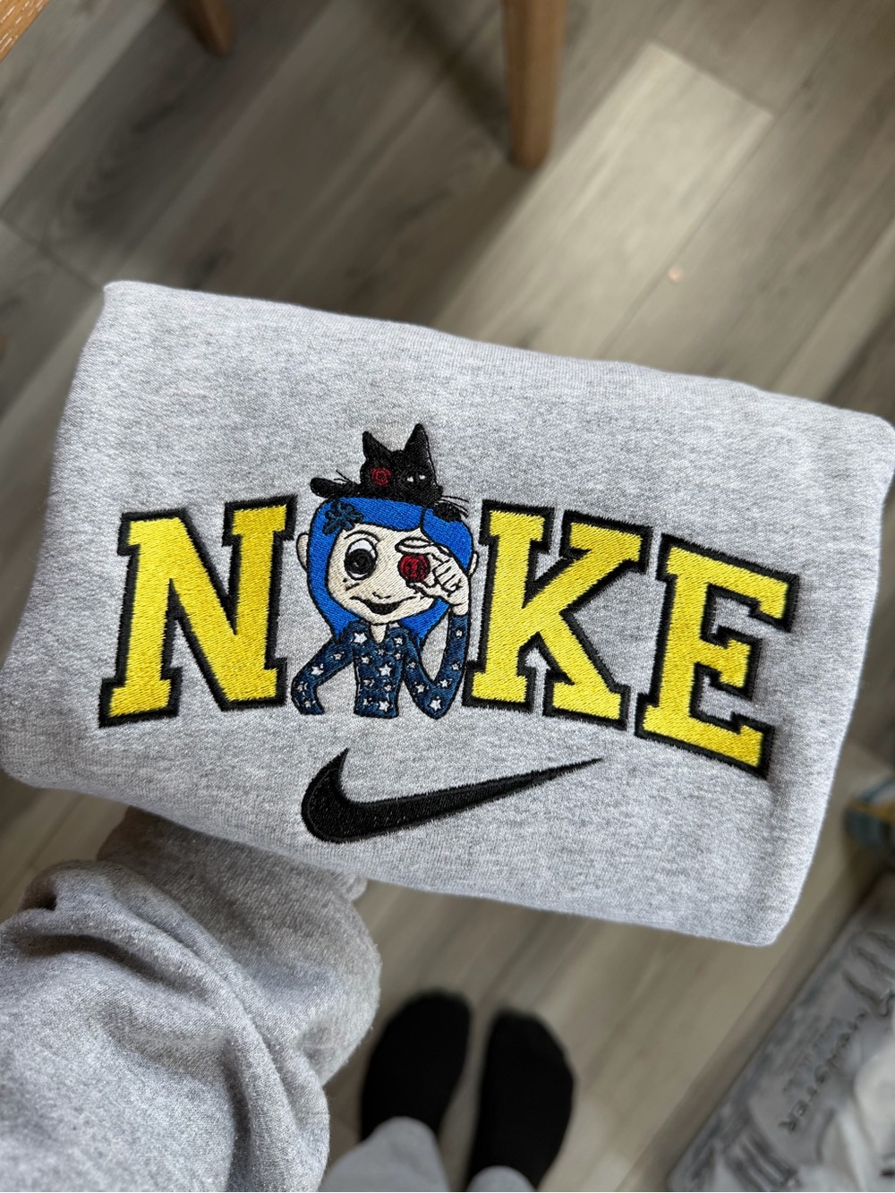 *CUSTOM* Nike Coraline Embroidered Sweatshirt